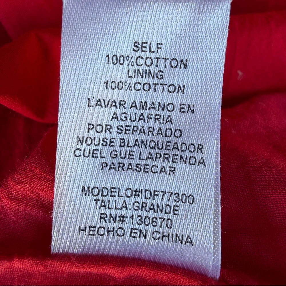 Ina (i:na) Vibrant Red Puff Sleeve Mini Dress Size L Romantic Statement - Picture 4 of 6